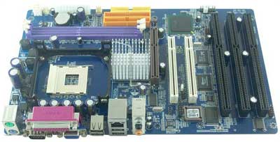 ISA slot Motherboard with CPU and memory