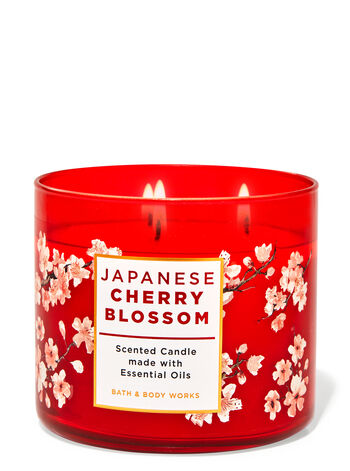 Japanese Cherry Blossom scented candle - 3 wick candle - bath & body works