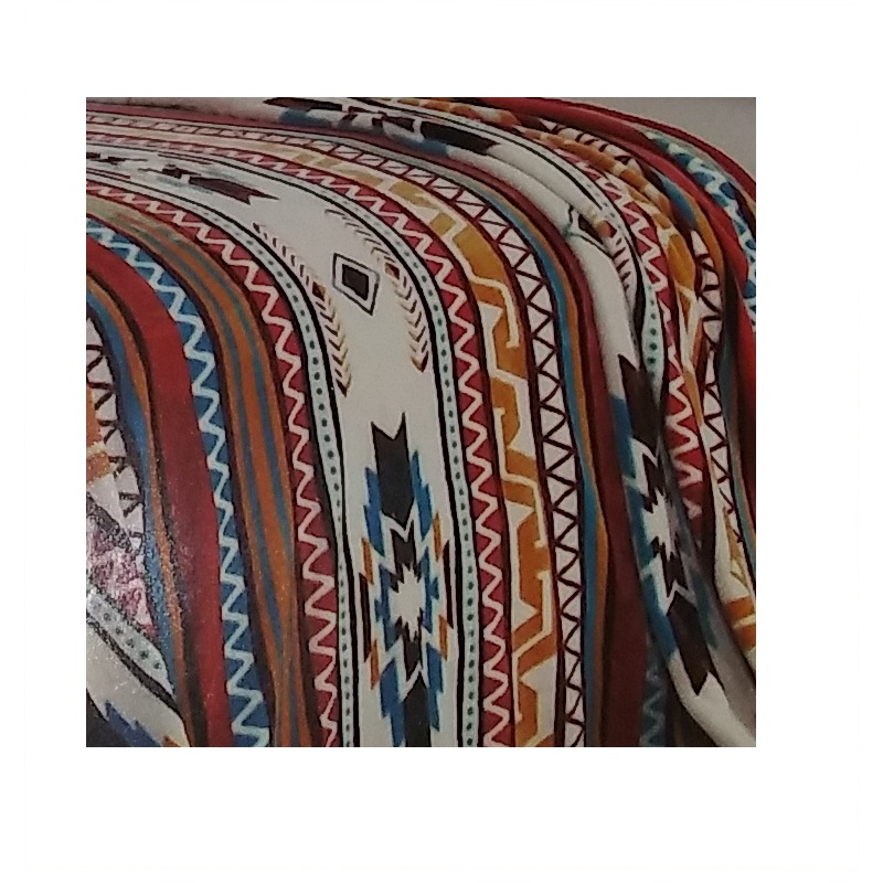 Serafina Geometic Print Blanket, Aztec Print, King Size
