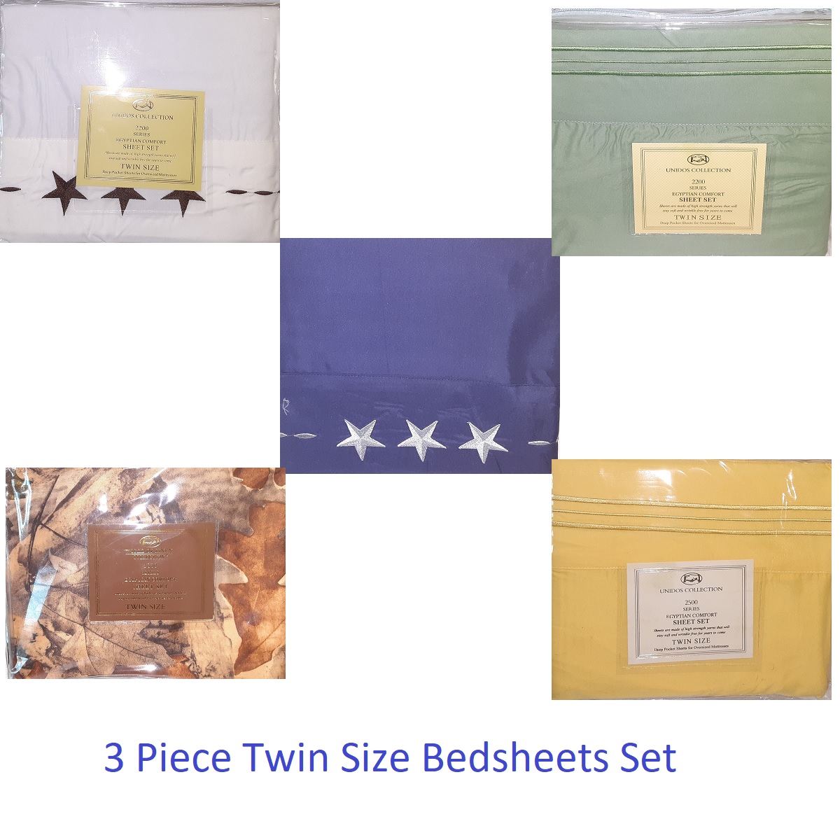 3 Piece Twin Bed sheets Set