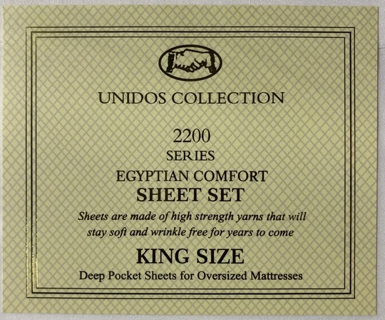 Egyptian Comfort 2200 4 Piece Bed Sheet Set Deep Pocket Bed Sheets - baby blue