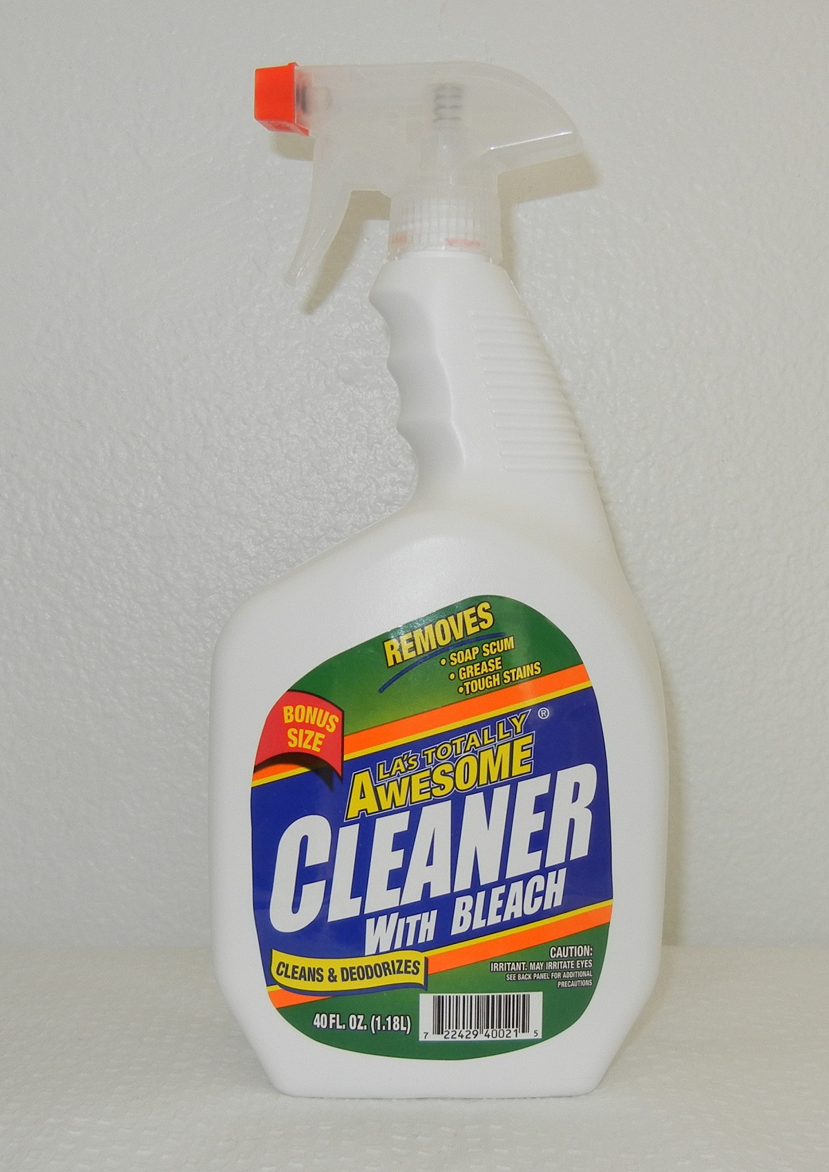 LA's Totally Awesome Cleaner with Bleach Removes Soap Scum, Grease - Tough Stains Cleans & Deodorizes