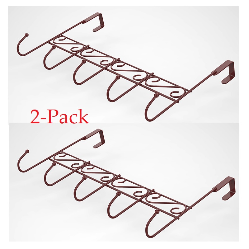 Over The Door Hook Rack Hanger - Organizer Rack - 8.8