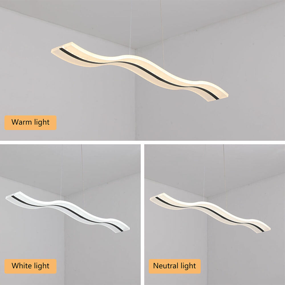 Curvy Wave Chandelier / Ceiling Light Dimmable Stylish lamp
