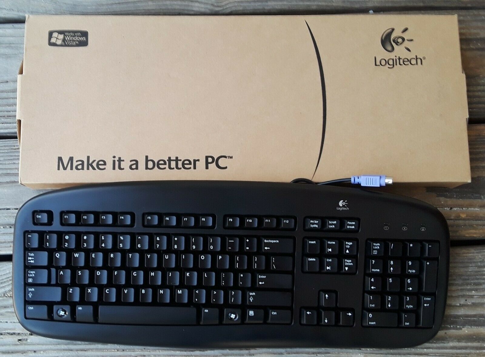 Logitech Y-SU61 Spill Proof Basic Value 100 PS/2 Keyboard (968012-0403)