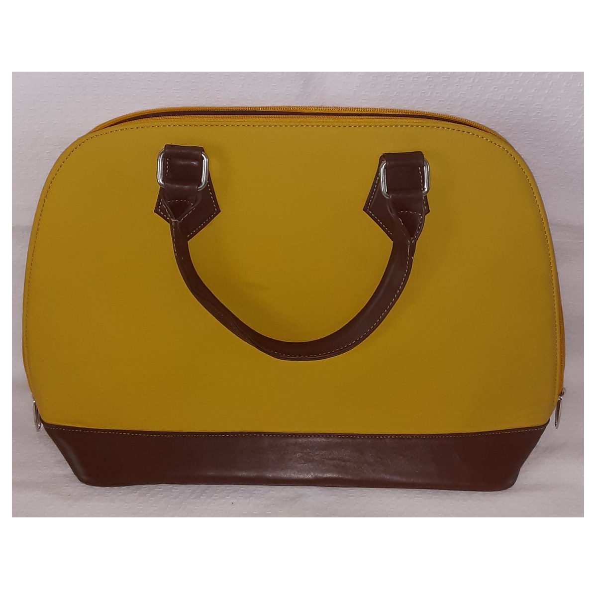 Mustard Yellow Genuine Leather Handbag. Handmade in Pakistan