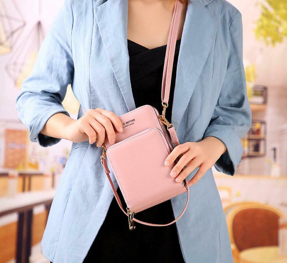3-Tier Crossbody Touch Screen Technology Bag TouchScreen Purse with 3 separate compartments