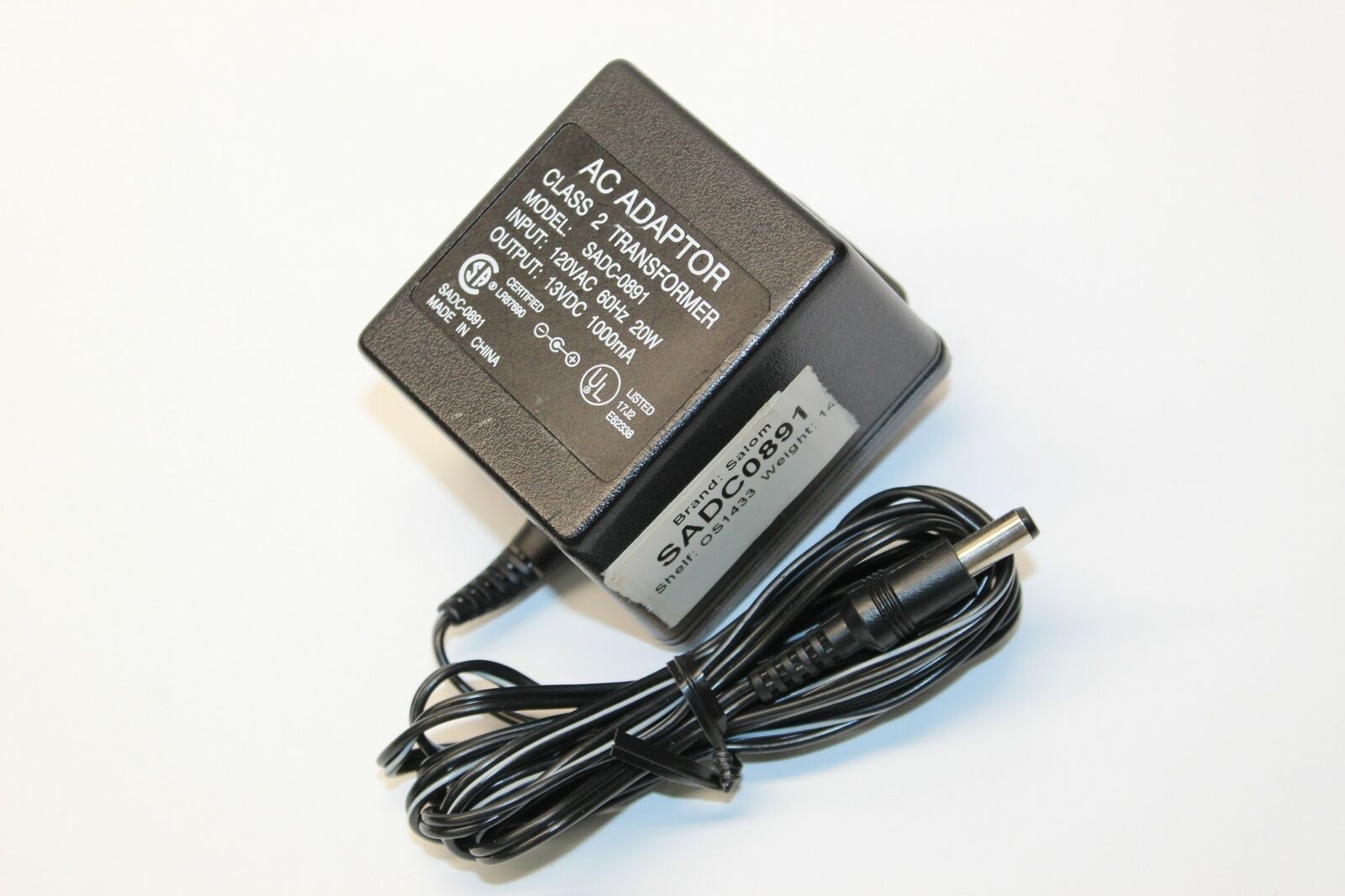 SADC-0891 AC Power Supply Adapter 
