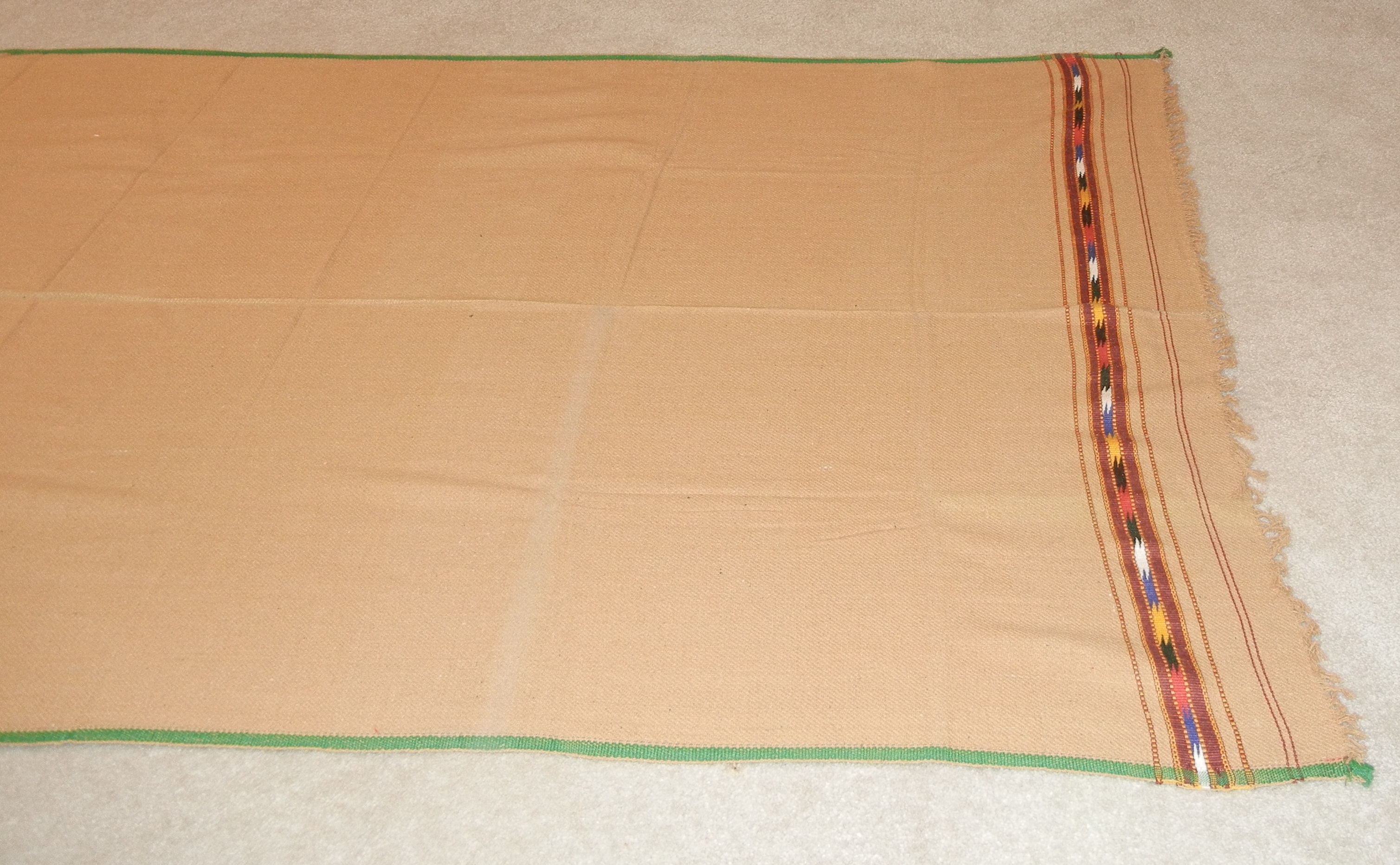 Khamta Sadar - Single stripe design, Ethnic Gift from Pakistan, Large Shawl Blanket Wrap for men