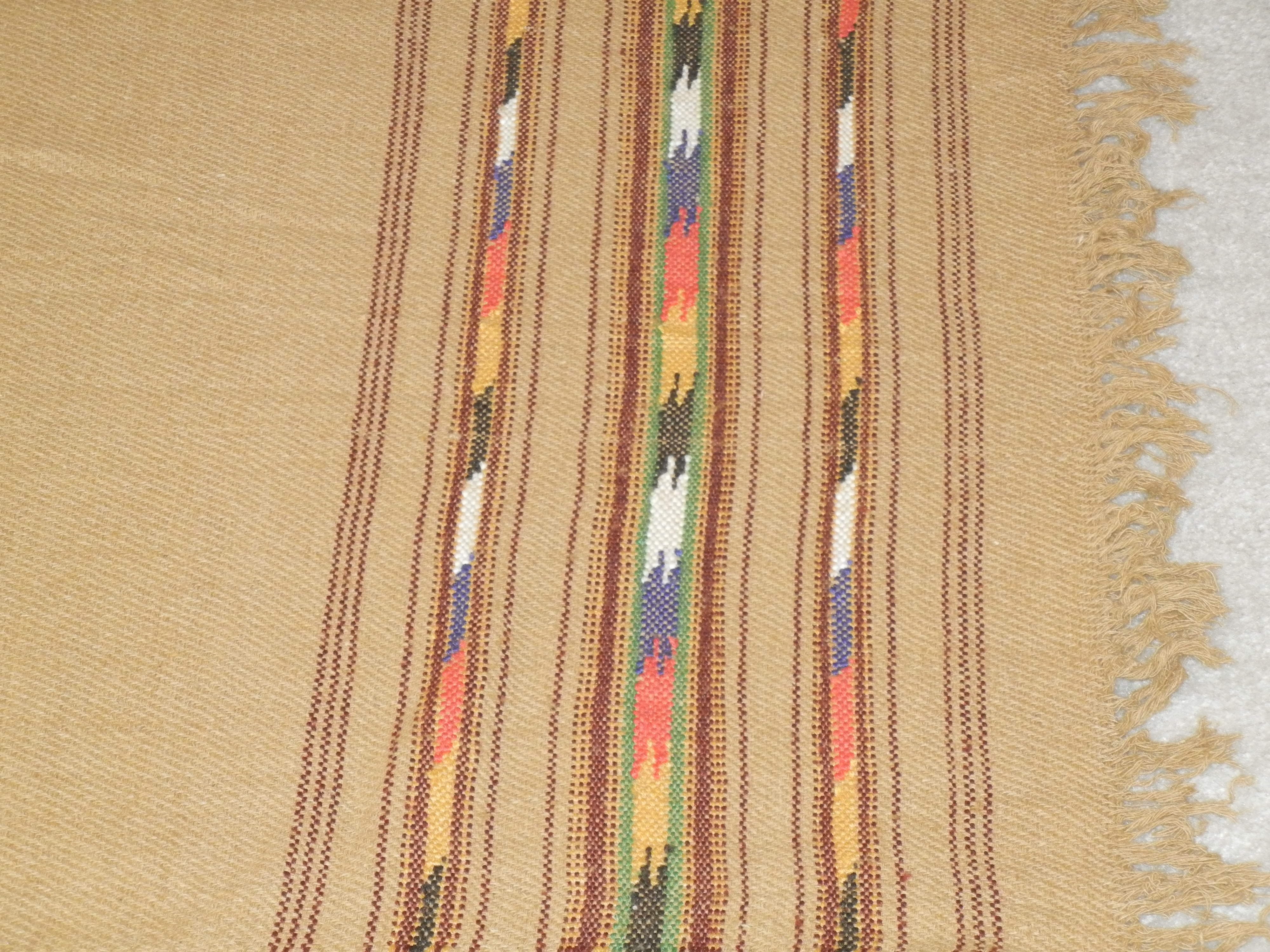 Khamta Sadar - 3 stripes design, Ethnic Gift from Pakistan, Large Shawl Blanket Wrap for men