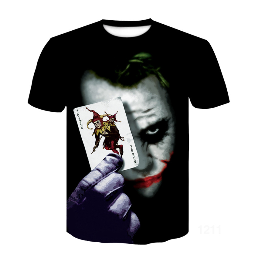 Men's Joker T-Shirt - GraphicTee - Crew Neck - Short Sleeve - Fashion Tee - Size M - 3XL
