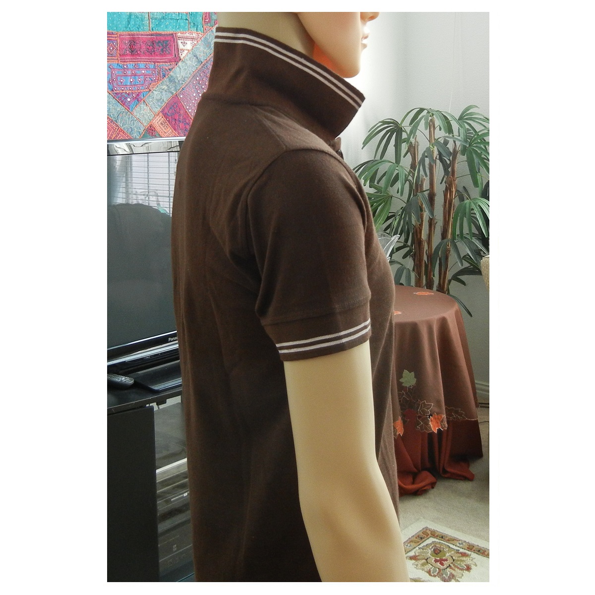 Men's Polo Shirt Golf Shirt Short Sleeve Cotton Shirt with Collar