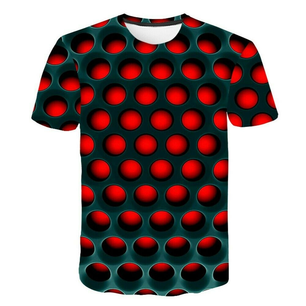Men's 3D Graphic T-Shirt Crew Neck - Short Sleeve - Fashion Tee
