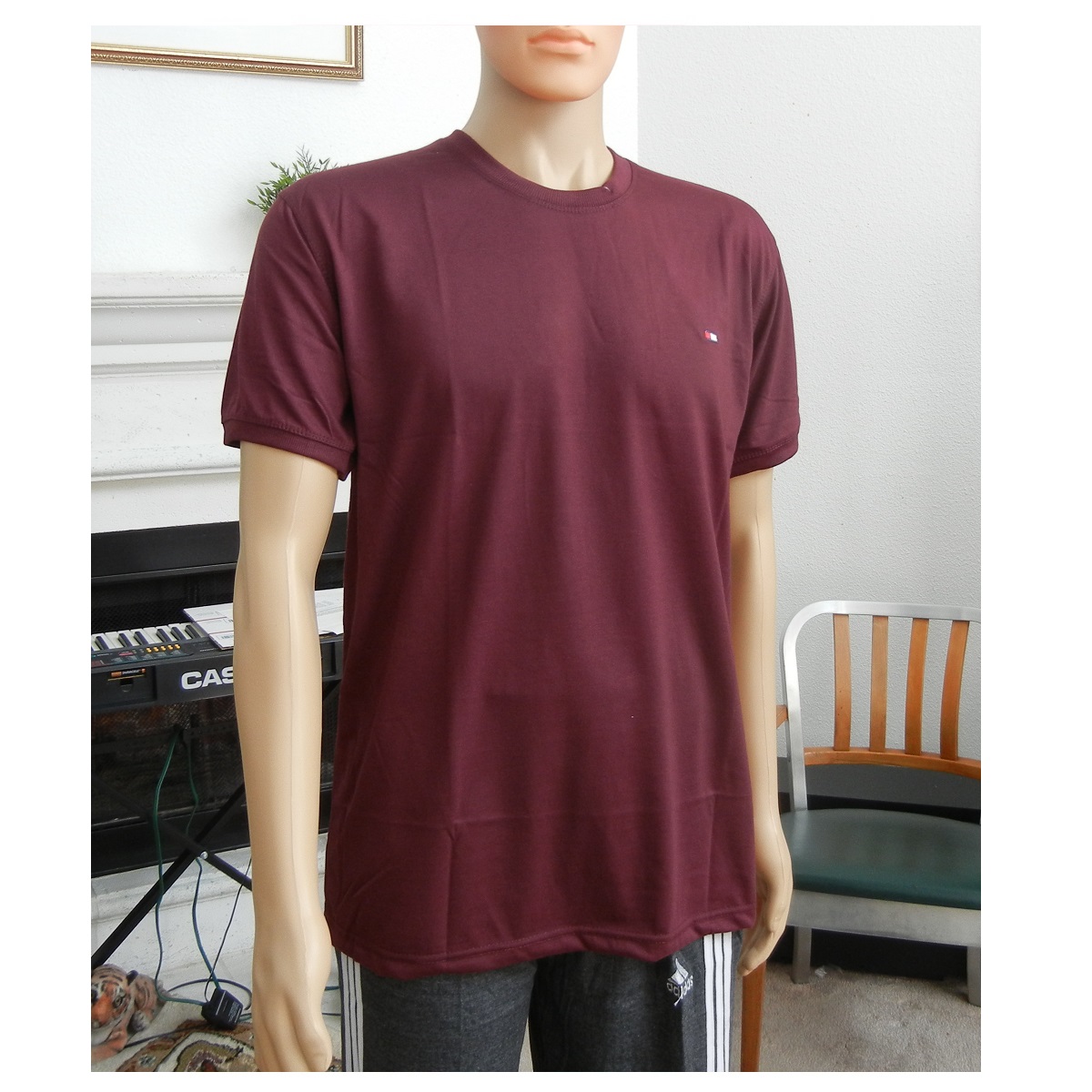 Men's T-Shirt, Short Sleeve Cotton T-Shirt Basic Plain T-Shirt for men