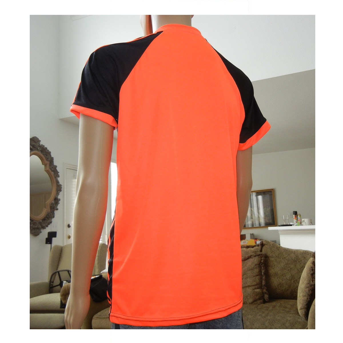 Sublimated T-Shirt for Men, Elegant Colorful gradient design with Stripes