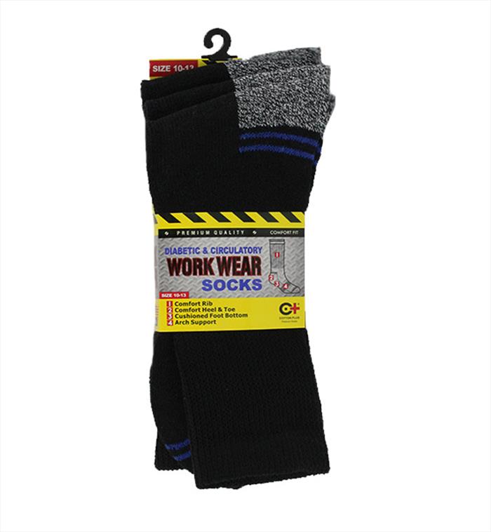 Premium Diabetic Work Wear Socks - assorted colors