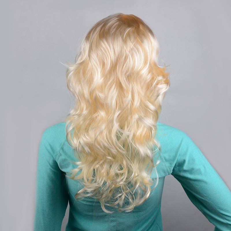 Wavy Blonde Hair Wig Chest Length