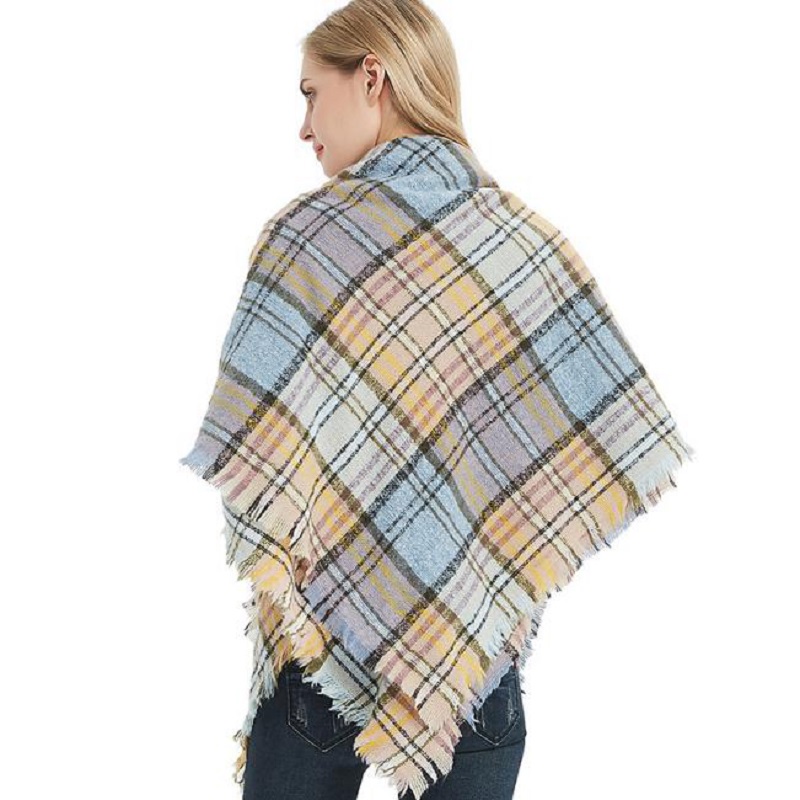 Oversized Scotland Scottish Tartan Plaid Cashmere Feel Shawl Wrap Blanket Scarf