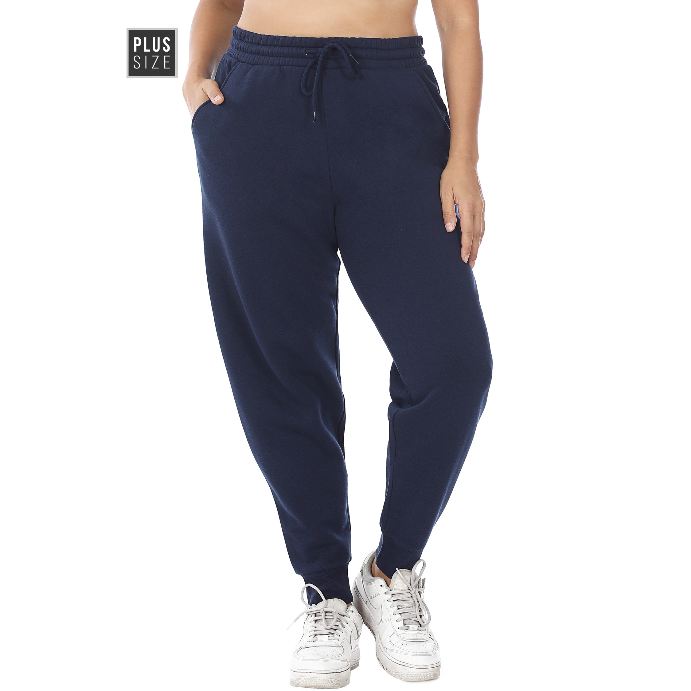 Women's Plus Size Sweatpants with pockets,  Fleece. Elastic Waistband with Draw String,
