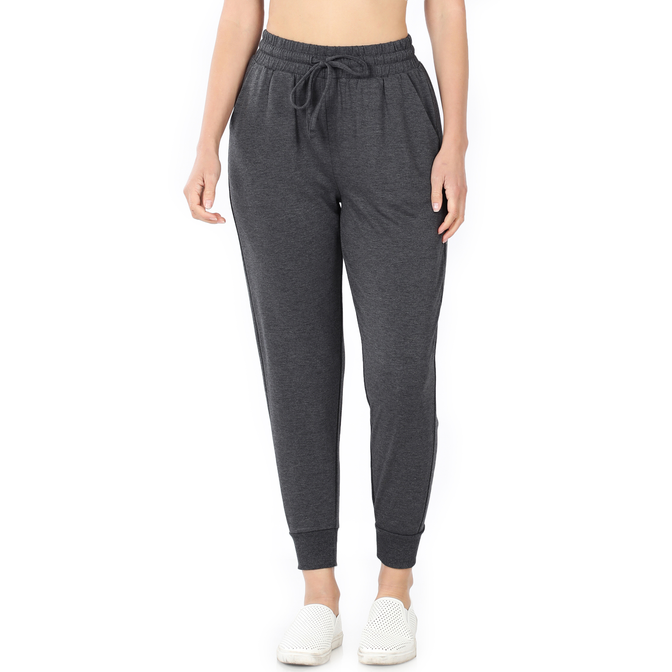 Women's Joggers Sweatpants Workout Pants with pockets,  Elastic Waistband with Draw String,