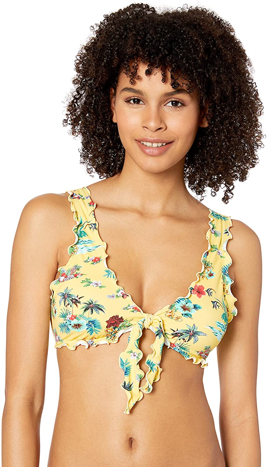 Hobie Yellow Tropical Bikini Top