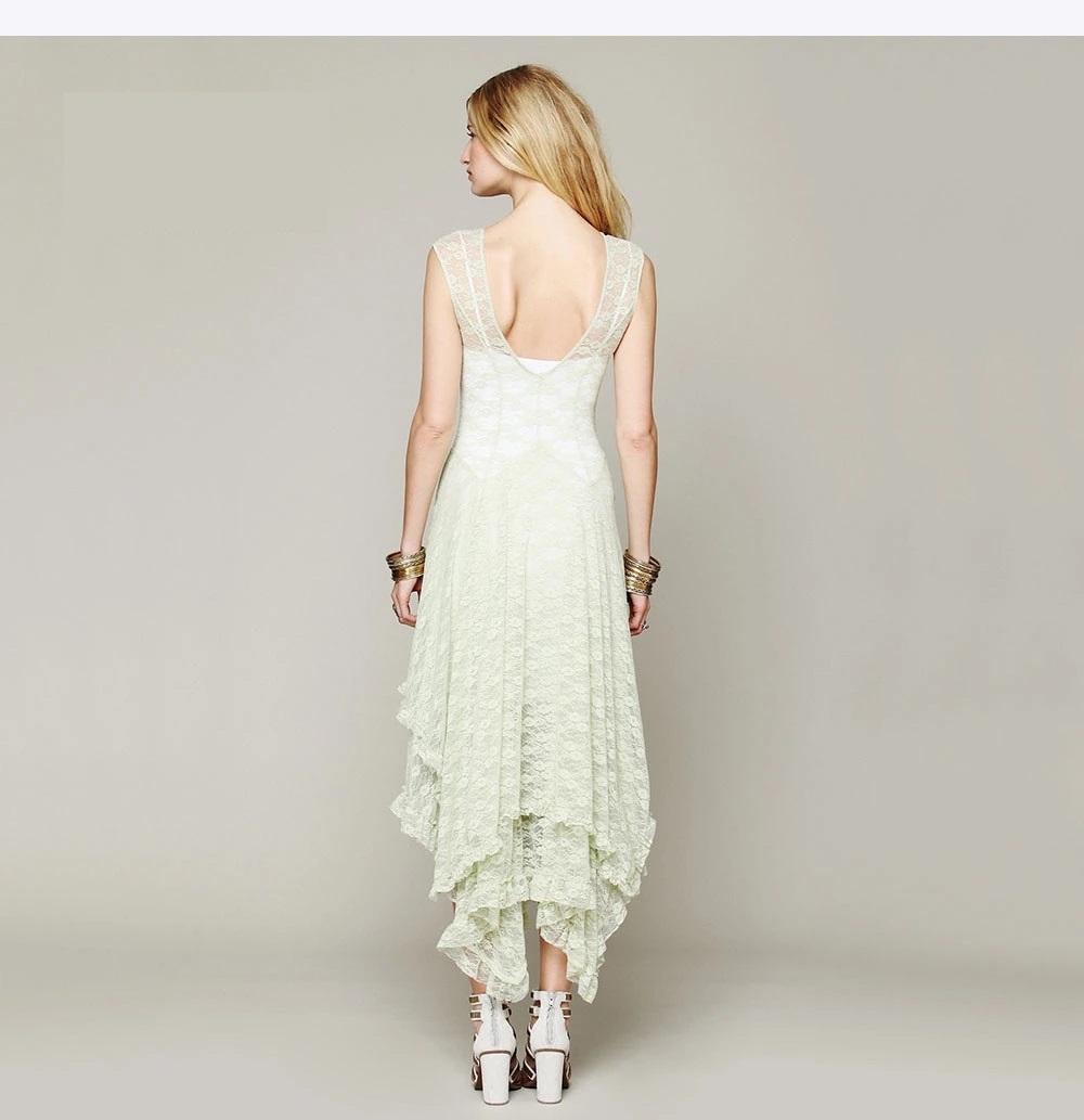 Double Layer Hem Dress Latest Designer Fashion Sleeveless Maxi Dress 