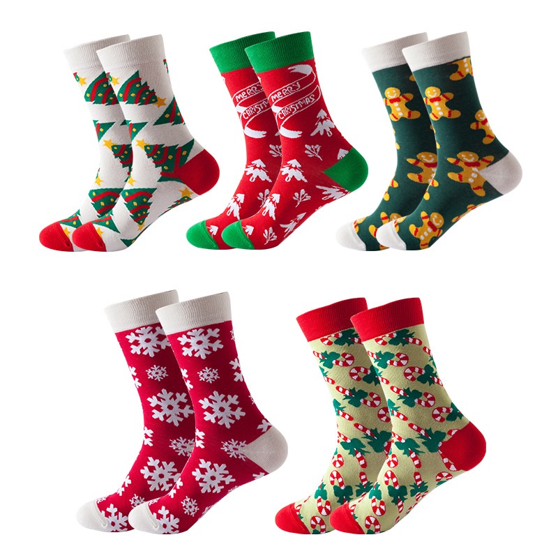 Colorful Christmas Socks, 3 pack, assorted colors,