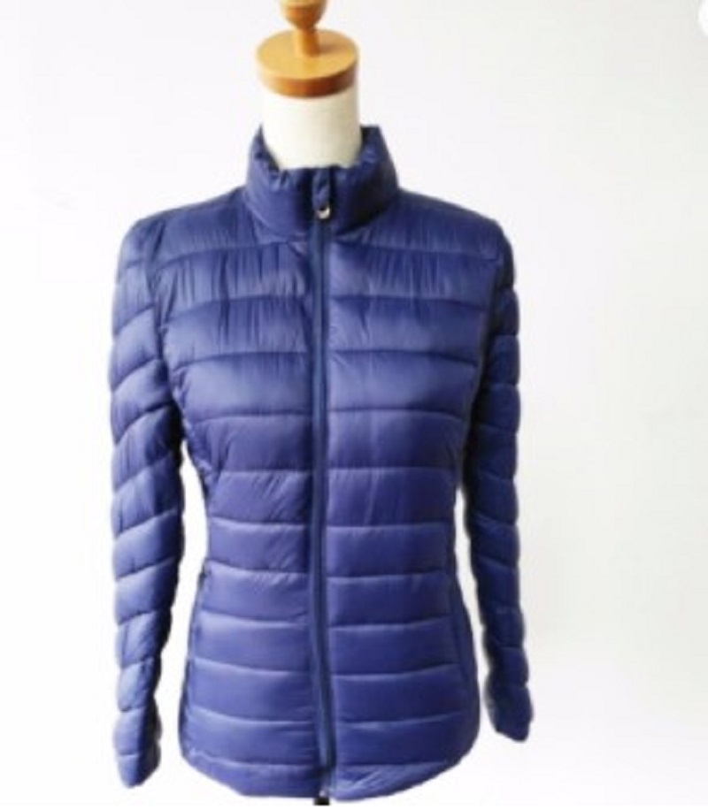 Puffer jacket for women, purple, quilted