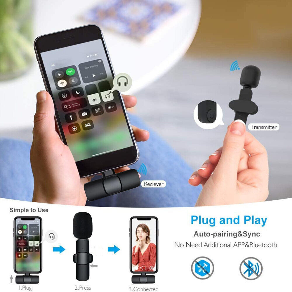 Cell Phone Microphone Booster Remote Wireless Microphone for cell phones