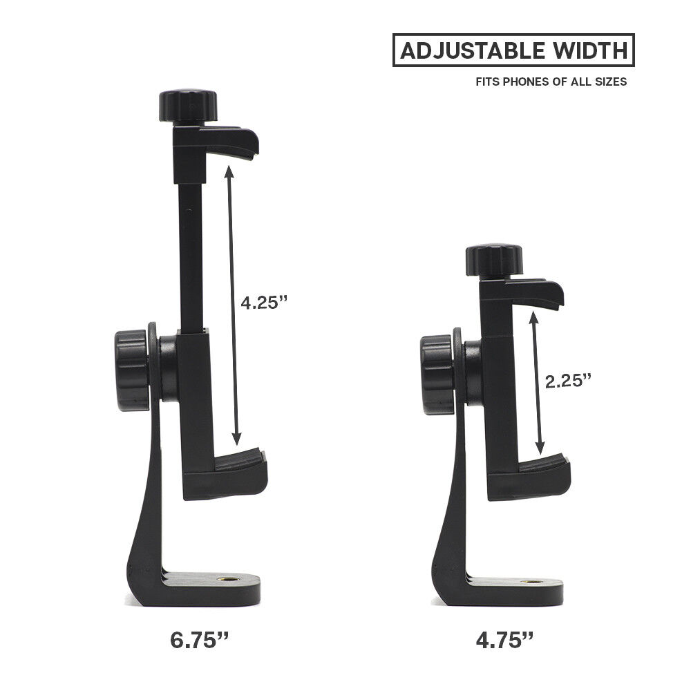Cell Phone Holder Mounting Adapter for tripods and stands