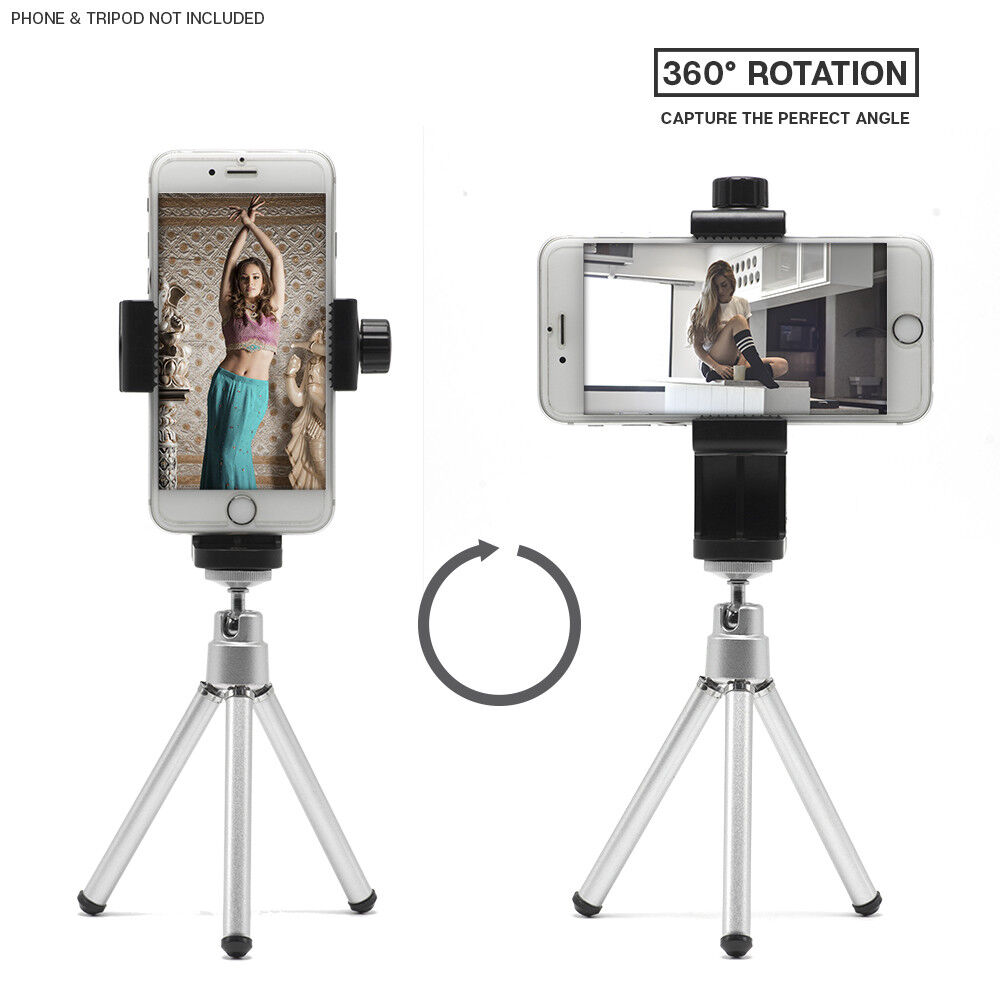 Cell Phone Holder Mounting Adapter for tripods and stands