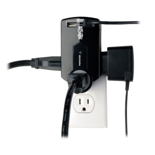 Tripp Lite SK120USB 3-Outlet Surge Protector with 2 USB charging ports