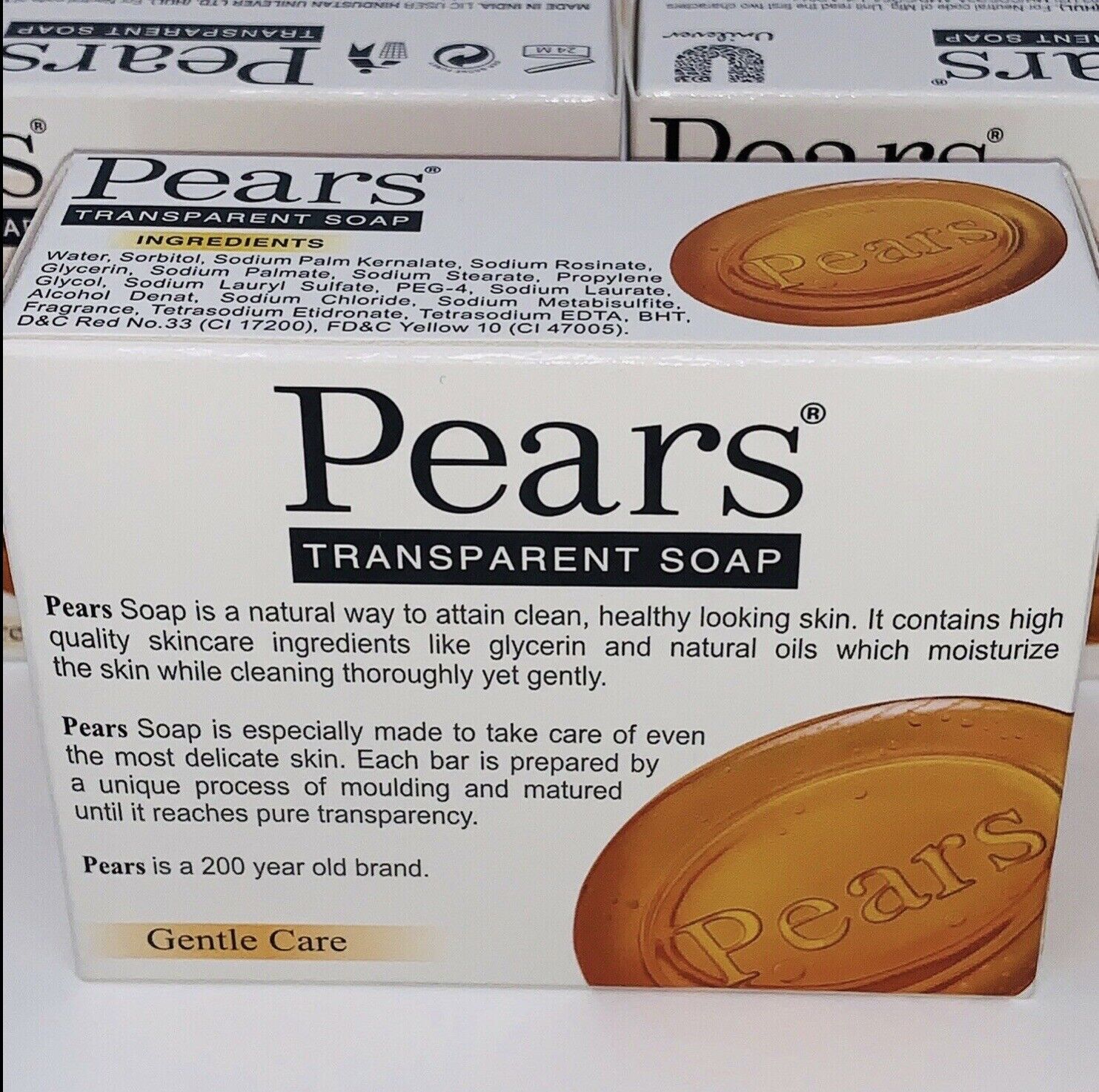 Pears Transparent Glycerin Soap Bars - 3 pack