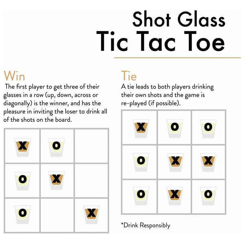 Shot Glass Tic-Tac- Toe Game 