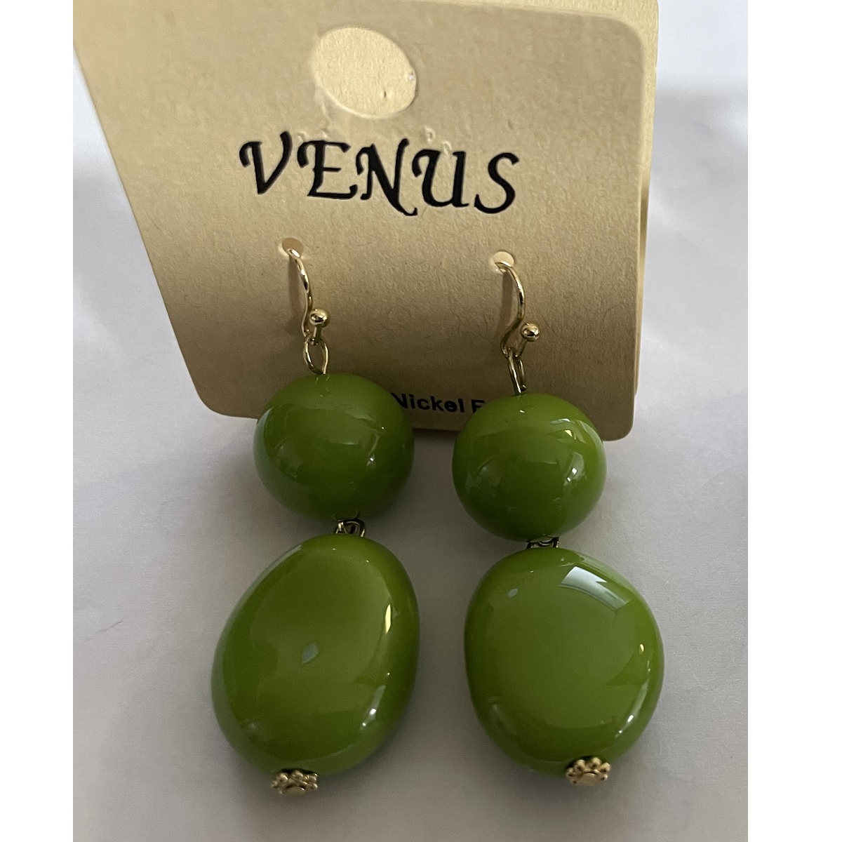 Green Necklace with Matching Earrings