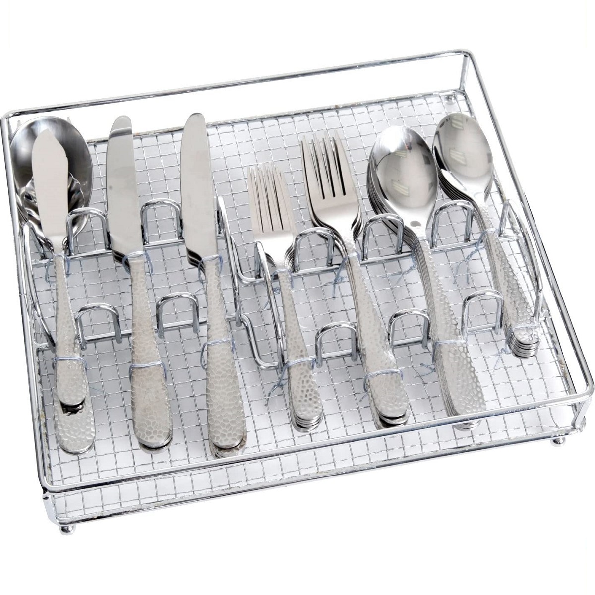 Gibson Home Hammered 46 Piece Flatware & Serving Set Gibson 109532.46 - Serving for 8