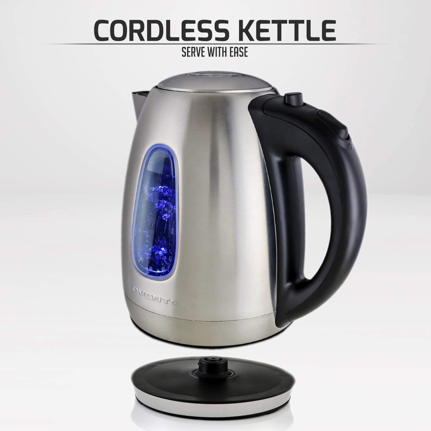 electric water kettle, Ovente 1.8qt (1.7L) Electric Water Kettle