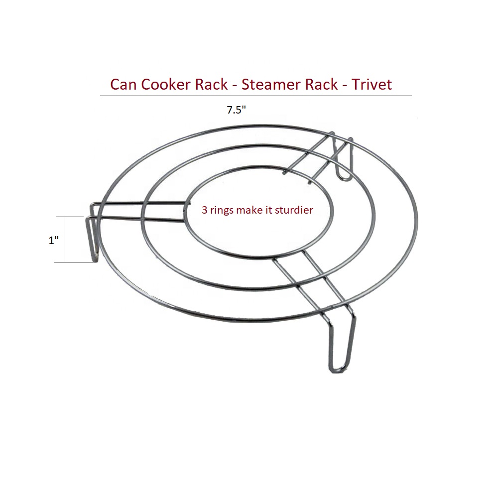 Can Cooker Rack - Steamer Rack - Trivet. Pressure Cooker Steaming Rack.  RK-003 Can Cooker Rack