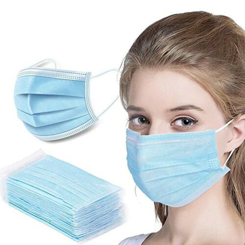 Disposable elastic earloop face mask,blue,medical,dental,anti virus,pollen,protection,