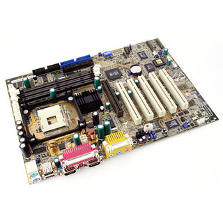 Asus P4S133 motherboard. Socket 478 motherboard with support for 168 pin PC-133 SDRAM