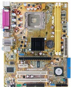 Asus P5SD2-VM Motherboard, Supports Intel® Core2 Duo / Pentium® Extreme / Pentium® D / Pentium® 4 / Celeron® D processor in the Socket LGA 775, SIS 672 chipset, 1 x PCI Express x16, 1 x PCIe x1, 2 x 32-bit PCI, DDR2, LAN, USB, IDE, SATA2, RAID, Video, Audio, SPDIF, uATX Form Factor 