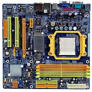 Biostar TForce 6100 Socket AM2 Athlon 64 Motherboard, Nvidia 6100 Chipset, 4 Dual Channel DDR2 DIMMs