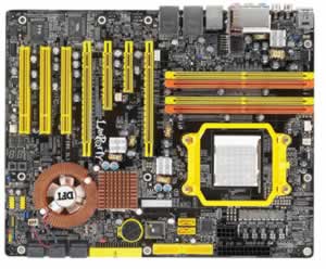 DFI LanParty UT NF590 SLI-M2R/G Socket AM2 AMD Athlon 64 FX Motherboard, Nvidia 590 SLI Chipset