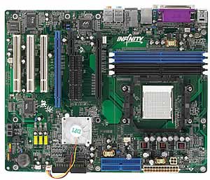 DFI INFINITY NFII-M2 Socket AM2 Athlon 64 X2, SLI-Ready Motherboard, Nvidia Nforce4 Ultra Chipset, 2000MT/s HyperTransport Interface