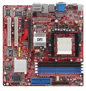 DFI Infinity RS482 Socket 939 Athlon 64 X2 Motherboard, ATI RS482 Chipset, 2000MT/s HyperTransport, 4 Dual Channel DDR DIMMs