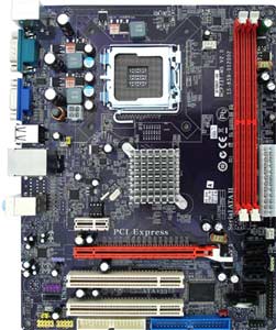 ECS GF7050VT-M5 (V1.0) Motherboard, Supports Intel® Core2  Quad / Core 2 Extreme / Core 2 Duo / Pentium D / Celeron Processors  in the Socket LGA775, NVIDIA GeForce 7050 chipset, 1 x PCI Express x16 slot, 1 x PCIe x1, 2 x 32-bit 33MHz PCI, DDR2, LAN, USB, IDE, SATA2, RAID, Video, Audio, SPDIF, Micro-ATX Form Factor