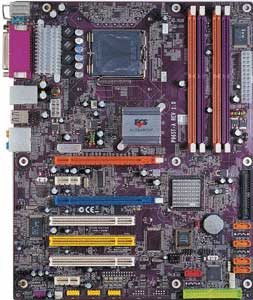 ECS P965T-A, Motherboard, Supports Intel ® Core 2 Quad / Core 2 Extreme / Core 2 Duo / Pentium D / Celeron Processors in the Socket  LGA 775, Intel ® P965 chipset, 1 x PCIe x16, 1 x PCIe x16 (x4), 2 x PCI Express x1, 3 x 32-bit 33MHz PCI, DDR2, LAN, USB, IDE, SATA2, RAID, Audio,  SPDIF, ATX Form Factor