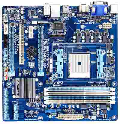 Gigabyte GA-F2A75M-D3H Motherboard