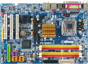 Gigabyte GA-965P-DS3 Motherboard, Supports Intel ® CoreTM 2 Extreme quad-core / CoreTM 2 Quad / Intel ® CoreTM 2 Extreme dual-core / CoreTM 2 Duo / Intel ® Pentium ® Processor Extreme Edition / Intel ® Pentium ® D / Pentium ® 4 / Celeron ® D LGA775 Processor, Intel P965   chipset, 1 x PCI Express X16, 3 x PCI Express X1, 3 x 32-bit 33MHz PCI, DDR2, LAN, USB, IDE, SATA2, RAID, Audio, SPDIF, ATX Form Factor