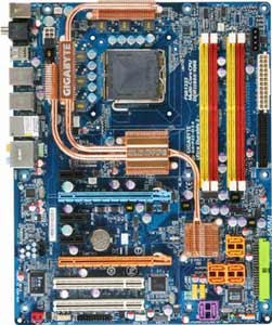 Gigabyte GA-P35-DS4 Motherboard, Support for an Intel &reg; Core 2 Extreme processor/ Intel &reg; Core 2 Quad processor/Intel &reg; Core 2 Duo processor/ Intel &reg; Pentium &reg; processor Extreme Edition/Intel &reg; Pentium &reg; D processor/ Intel &reg; Pentium &reg; 4 processor Extreme Edition/Intel &reg; Pentium &reg; 4 processor/ Intel &reg; Celeron &reg; processor in LGA 775, Intel&reg; P35 chipset, 2 x PCI Express X16 (x16, x4), 3 x PCI Express x1, 2 x 32-bit 33MHz PCI, DDR2, LAN, USB, IDE, SATA2, RAID, Firewire, Audio, SPDIF, ATX Form Factor